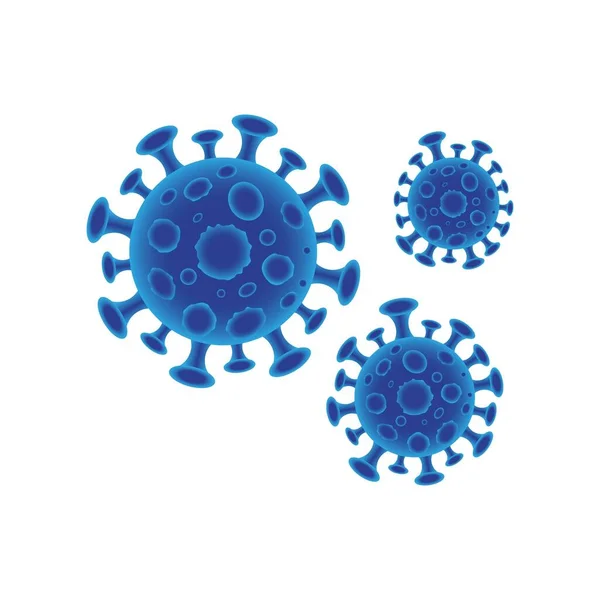 Virus Corona Vector Illustration Icon Template Design — 스톡 벡터