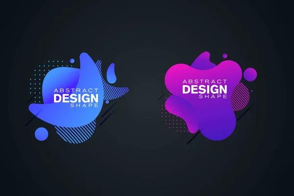 Forma Líquida Abstrata Design Fluidos Ilustração Vetorial — Vetor de Stock