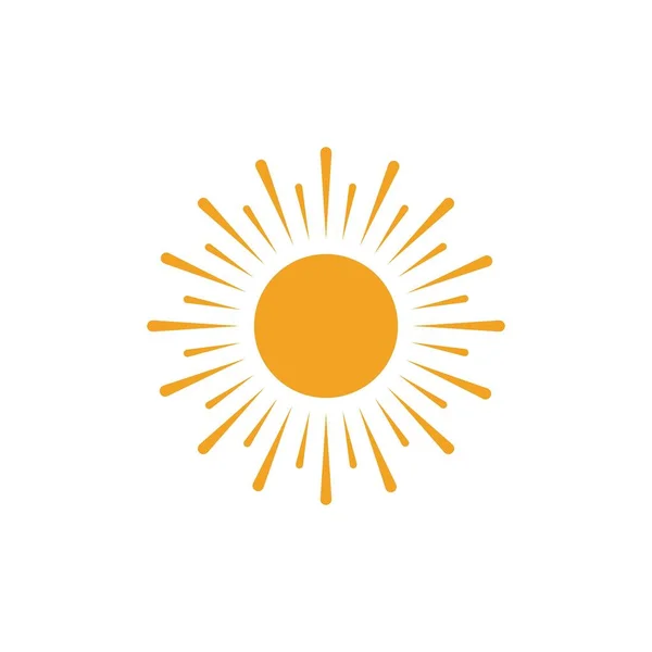 Sun Vector Illustrazione Icona Logo Template Design — Vettoriale Stock