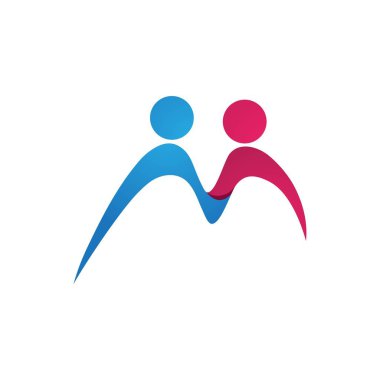 Topluluk, ağ ve sosyal simge tasarım şablonu