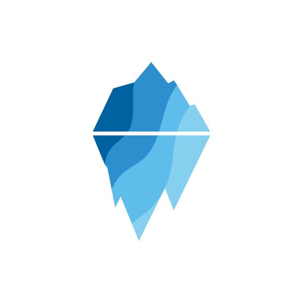Iceberg vector illustration icon design template