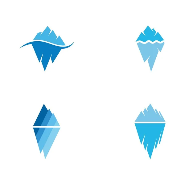 Iceberg矢量图解图标设计模板 — 图库矢量图片