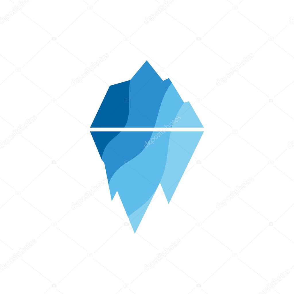 Iceberg vector illustration icon design template