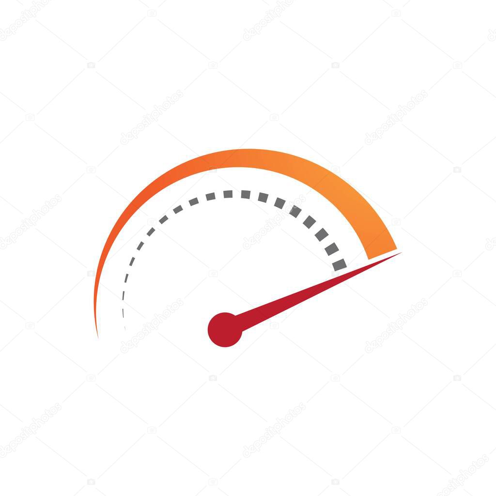 Speedometer vector illustration icon design