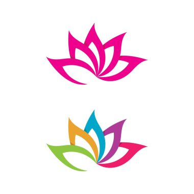 güzellik lotus çiçeği vektör tasarım şablonu