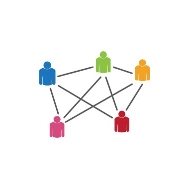 People Icon çalışma grubu Vektör illüstrasyon tasarımı