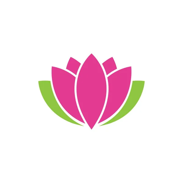 Schönheit Lotus Blume Vektor Symbol Design Vorlage — Stockvektor