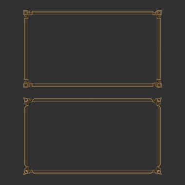 Kenarlık vektör çizim şablonu