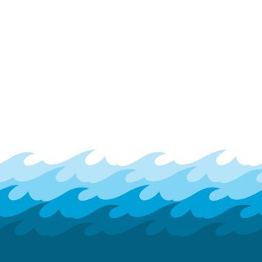 Su dalgası simgesi vektör çizim logosu