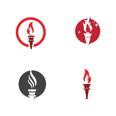 Meşale vektör resmetme şablonu