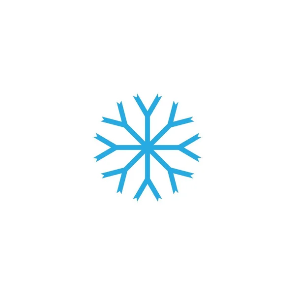 Snöflingor Ikon Mall Vektor Symbol Design — Stock vektor