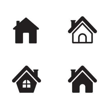 Ev Vektörü simgesi tasarım şablonu