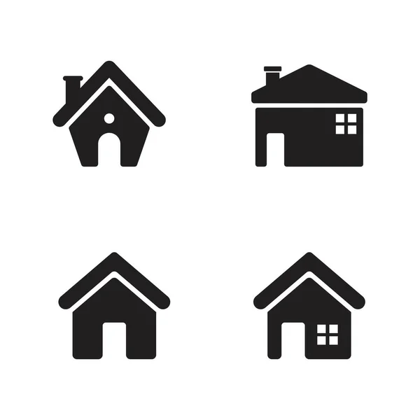 Home Vector Pictogram Illustratie Ontwerp Sjabloon — Stockvector