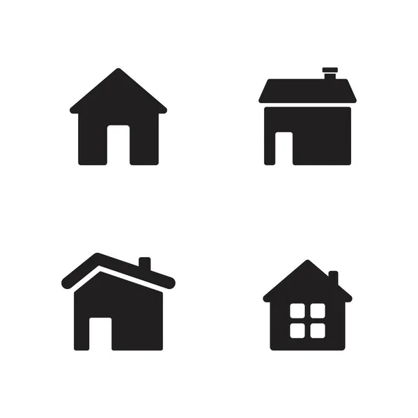 Home Vector Pictogram Illustratie Ontwerp Sjabloon — Stockvector