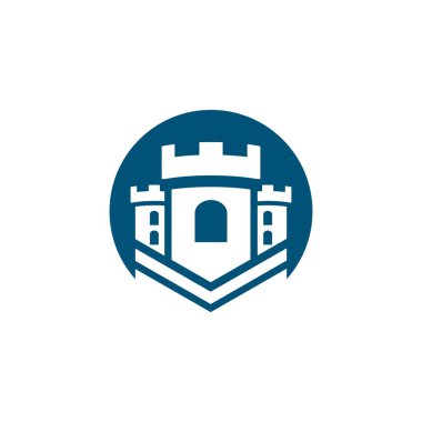 Castle vektör resimleme şablonu tasarımı