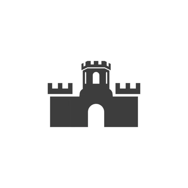 Schloss Vektor Illustration Symbol Vorlage Design — Stockvektor