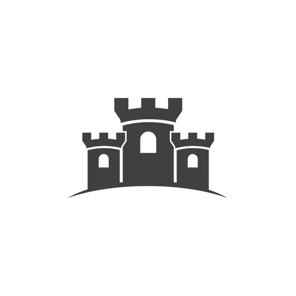 Castle Vector Illustration Icon Template Design — Stock Vector