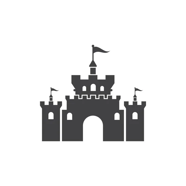 Schloss Vektor Illustration Symbol Vorlage Design — Stockvektor