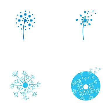 Karahindiba vektör simgesi tasarım şablonu 