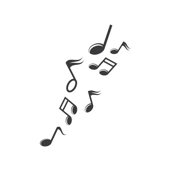 Note Musique Icône Illustration Vectorielle — Image vectorielle