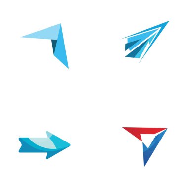 Ok vektör illüstrasyon simgesi Logo Şablonu tasarımı