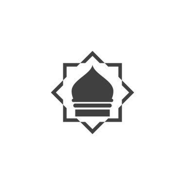 Müslüman ikon vektör illüstrasyon tasarım şablonu