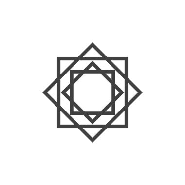 Müslüman ikon vektör illüstrasyon tasarım şablonu