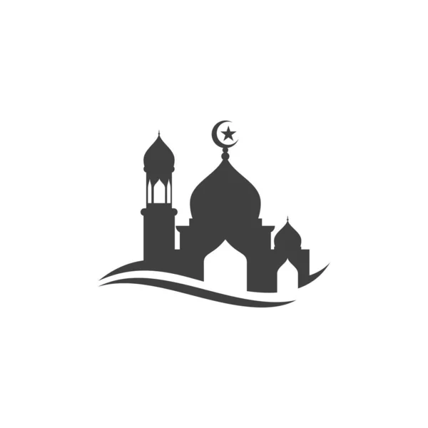 Icono Musulmán Vector Plantilla Diseño Ilustración — Vector de stock
