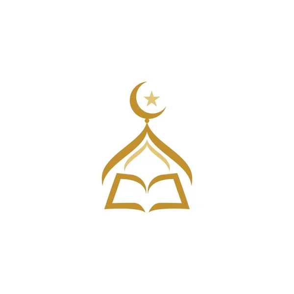 Moslem Icon Vektor Illustration Design Vorlage — Stockvektor