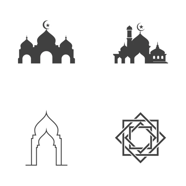 Moslem Icon Vektor Illustration Design Vorlage — Stockvektor