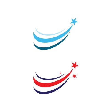 Yıldız simgesi şablon vektör illüstrasyon tasarımı