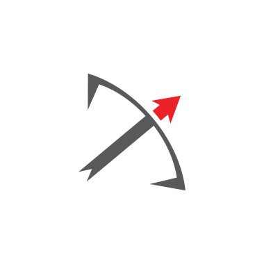 Okçuluk vektör resimleme şablonu tasarımı