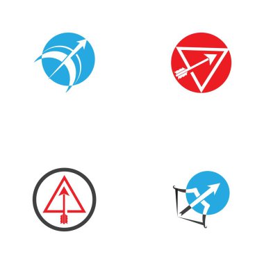 Okçuluk vektör resimleme şablonu tasarımı