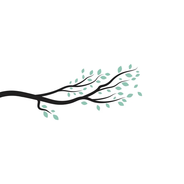 Albero Ramo Vettore Ilustrazione Modello Design — Vettoriale Stock