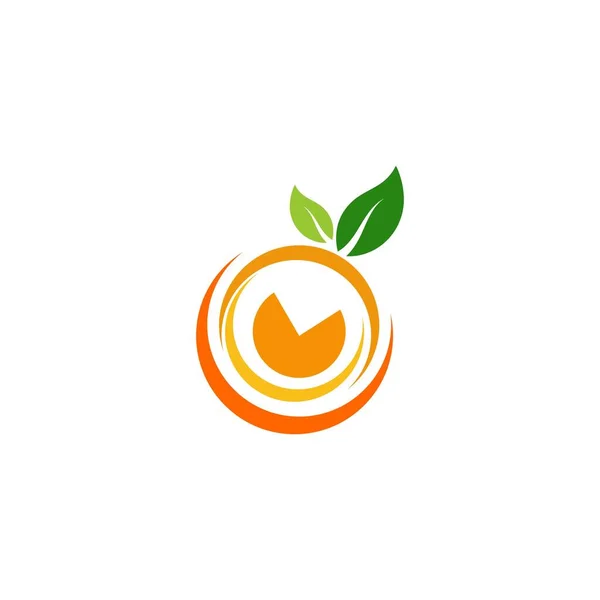 Diseño Naranja Icono Vectorial Diseño Ilustración — Vector de stock