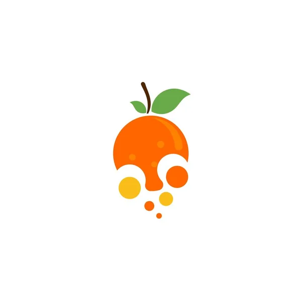 Diseño Naranja Icono Vectorial Diseño Ilustración — Archivo Imágenes Vectoriales