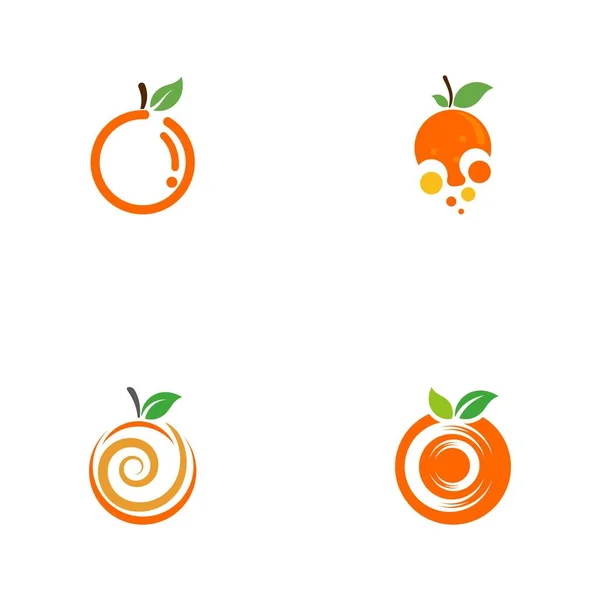 Diseño Naranja Icono Vectorial Diseño Ilustración — Vector de stock