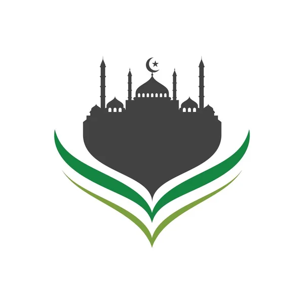 Bandeiras Abstratas Muçulmanas Ilustração Vectorial Islâmica — Vetor de Stock