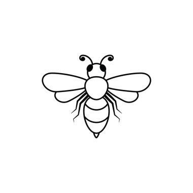 Arı vektör resimleme şablonu