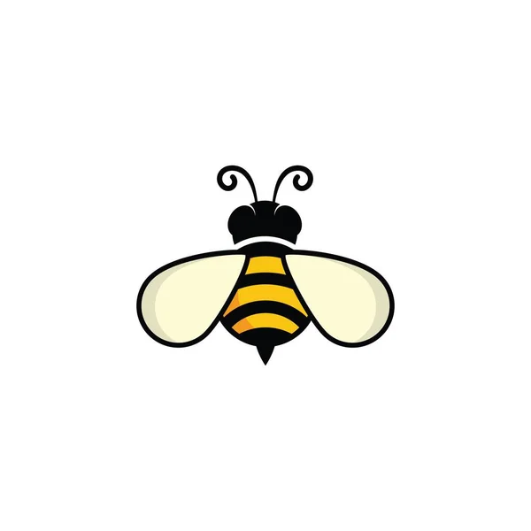 Bee Vector Icon Illustration Design Template — Stock Vector