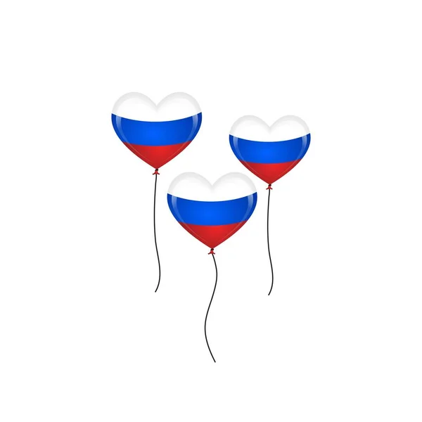 Russie Jour Fond Vectoriel Modèle Conception — Image vectorielle