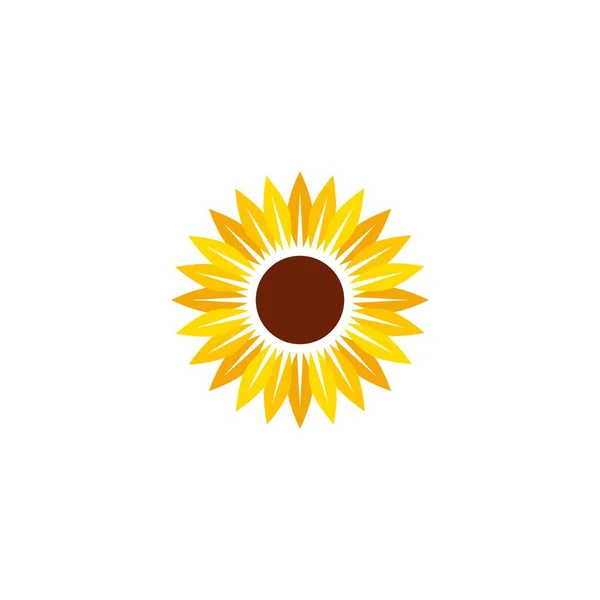 Sonnenblumen Vektor Symbol Design Vorlage Illustration — Stockvektor