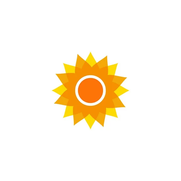 Sunflower Vector Icon Design Template Illustration — Stock Vector