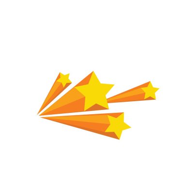 Yıldız Arkaplan Şablonu vektör çizimi tasarımı