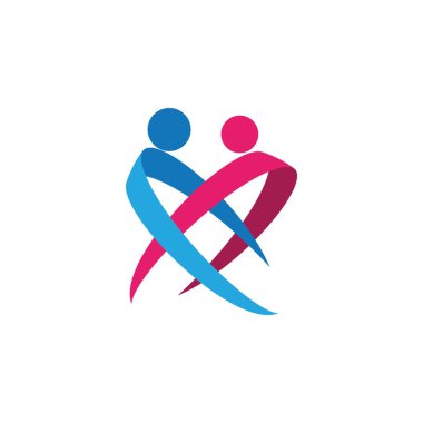 Topluluk, ağ ve sosyal simge tasarım şablonu