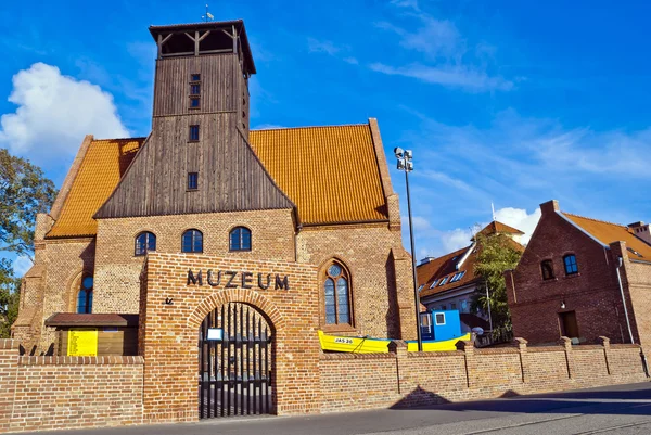 Fishing Museum - St. Peter and Paul Church in Hel City - Poland — Stock Photo, Image