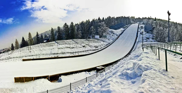 Ski Jumping - Hill's Stadium in Poland — Stock Photo, Image