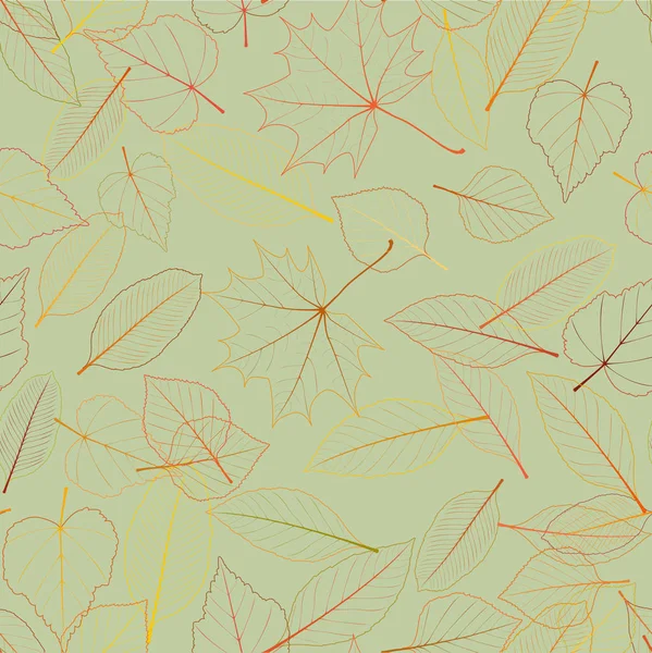 Seamless color leaves pattern. plus EPS10 Vector Graphics