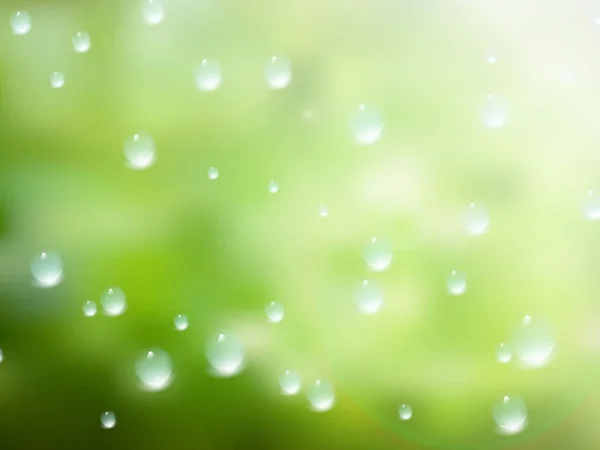Natural water drops on glass. plus EPS10 Royalty Free Stock Vectors