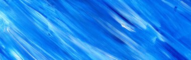 Mavi soyut akrilik doku, arka plan. Fırça kontur dokusu.